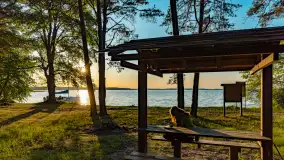 Zachód słońca nad jeziorem Niegocin, maj 2023 r. - zdjęcie 7