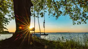 Zachód słońca nad jeziorem Niegocin, maj 2023 r. - zdjęcie 4