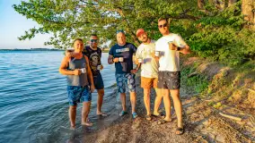 Zachód słońca nad jeziorem Niegocin, maj 2023 r. - zdjęcie 21