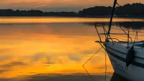 Wschód słońca nad jeziorem Kisajno, Łabędzi Ostrów, czerwiec 2023 r. - zdjęcie 34