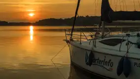 Wschód słońca nad jeziorem Kisajno, Łabędzi Ostrów, czerwiec 2023 r. - zdjęcie 12