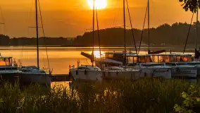 Wschód słońca nad jeziorem Kisajno, Łabędzi Ostrów, czerwiec 2023 r. - zdjęcie 35