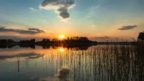 Zachód słońca nad jeziorem Mój, maj 2023 r. - zdjęcie 13