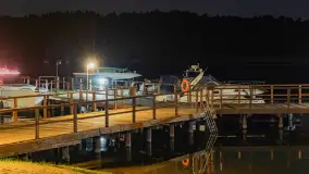 Nocne zdjęcia portu Łabędzi Ostrów, lipiec 2023 r. - zdjęcie 3