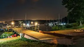 Nocne zdjęcia portu Łabędzi Ostrów, lipiec 2023 r. - zdjęcie 20