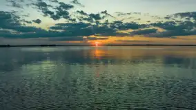 Zachód słońca, jezioro Dargin i wyspa Poganckie Kępy - zdjęcie 6