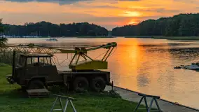 Zachód słońca nad jeziorem Kisajno, wrzesień 2023 r. - zdjęcie 25