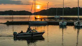 Zachód słońca nad jeziorem Kisajno, wrzesień 2023 r. - zdjęcie 27