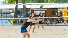 Otwarte Mistrzostwa Węgorzewa w Siatkówce Plażowej Mężczyzn - Sztynort 2023 - zdjęcie 39