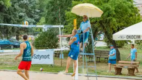 Otwarte Mistrzostwa Węgorzewa w Siatkówce Plażowej Mężczyzn - Sztynort 2023 - zdjęcie 61