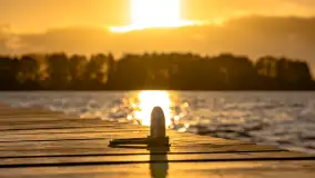 Zachód słońca nad jeziorem Mój, październik 2023 r. - zdjęcie 10