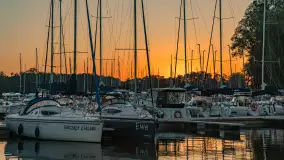 Zachód słońca w Sztynorcie na kilkunastu zdjęciach, wrzesień 2023 r. - zdjęcie 15