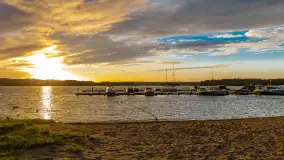 Zachód słońca nad jeziorem Bełdany, Mazurski Raj - zdjęcie 14