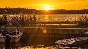 Zachód słońca nad jeziorem Bełdany, Mazurski Raj - zdjęcie 13