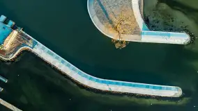 Ekomarina Giżycko i Niegocin przed zachodem słońca, listopad 2023 r. - zdjęcie 26