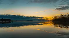 Wschód słońca nad jeziorem Dobskim, listopad 2023 r. - zdjęcie 37