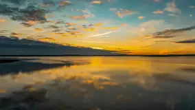 Wschód słońca nad jeziorem Dobskim, listopad 2023 r. - zdjęcie 3