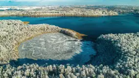 Zimowa wersja Mazur w okolicach Łabędziego Ostrowia i jeziora Kisajno - zdjęcie 21