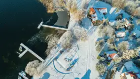 Zimowe Mazury nad jeziorem Święcajty w Ogonkach, listopad 2023 r. - zdjęcie 29