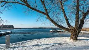 Mazurska biała jesień w porcie Ognisty Ptak, listopad 2023 r. - zdjęcie 16