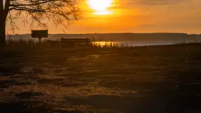 Zachód nad jeziorem Niegocin, listopad 2023 r. - zdjęcie 19