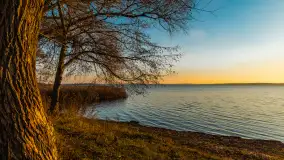 Zachód nad jeziorem Niegocin, listopad 2023 r. - zdjęcie 14