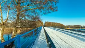 Most Sztynorcki, jeziora Dargin i Kirsajty w zimowej odsłonie, listopad 2023 r. - zdjęcie 15