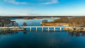 Most Sztynorcki, jeziora Dargin i Kirsajty w zimowej odsłonie, listopad 2023 r. - zdjęcie 13