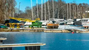 Port w Sztynorcie w zimowej odsłonie pod koniec listopada 2023 r. - zdjęcie 37