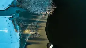 Jeszcze raz zima z drona nad Kisajnem i Święcajtami, listopad 2023 r. - zdjęcie 14