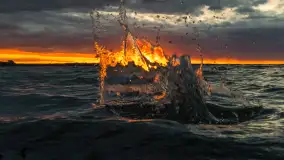 Cieniutki... zachód słońca nad jeziorem Dargin, listopad 2023 - zdjęcie 1