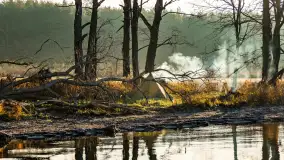 Jesienny biwak ekipy Mazury24 nad Darginem, listopad 2023 r. - zdjęcie 5