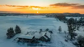 Wschód słońca w okolicach wsi Podlasie, grudzień 2023 r. - zdjęcie 7