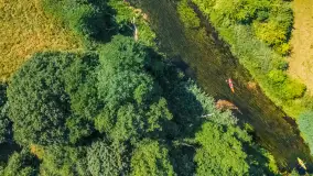 Zdjęcia Mazur z lotu ptaka na różnych ujęciach, sezon 2022 r. - zdjęcie 29