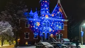 Zimowy Kętrzyn w nocy, styczeń 2024 r. - zdjęcie 41