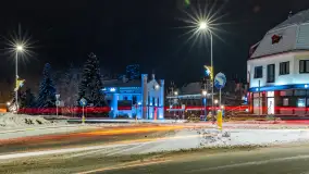 Zimowy Kętrzyn w nocy, styczeń 2024 r. - zdjęcie 37