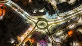 Zimowy Kętrzyn w nocy, styczeń 2024 r. - zdjęcie 23