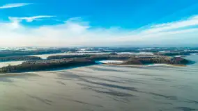 Zimowa wersja Kisajna, porty w zatoce Tracz, styczeń 2024 r. - zdjęcie 18