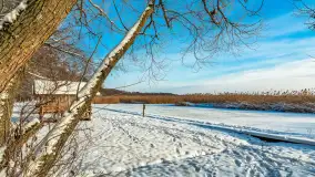 Zimowo i przed zachodem słońca na przystani Harsz Zdorkowo - zdjęcie 6