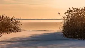 Zimowo i przed zachodem słońca na przystani Harsz Zdorkowo - zdjęcie 19