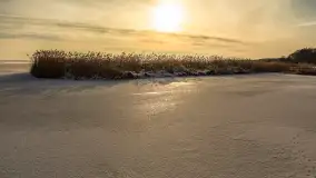 Zimowo i przed zachodem słońca na przystani Harsz Zdorkowo - zdjęcie 11