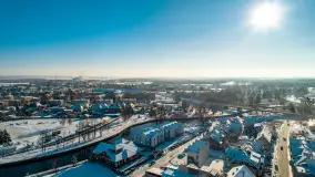 Zimowy Pisz na ujęciach z drona, styczeń 2024 r. - zdjęcie 42