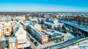 Zimowy Pisz na ujęciach z drona, styczeń 2024 r. - zdjęcie 30