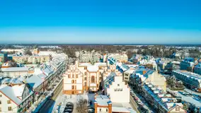 Zimowy Pisz na ujęciach z drona, styczeń 2024 r. - zdjęcie 36