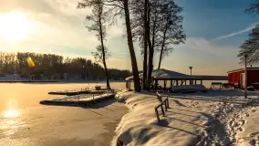 Stranda w mrozie i śniegu, styczeń 2024 r. - zdjęcie 9