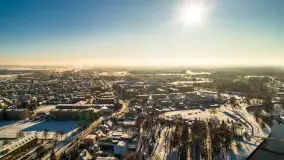 Różne miejsca na Mazurach na zimowych zdjęciach z drona, styczeń 2024 r. - zdjęcie 27