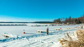 Jezioro Bełdany i Mazurski Raj w zimowej scenerii, styczeń 2024 r. - zdjęcie 25