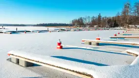 Jezioro Bełdany i Mazurski Raj w zimowej scenerii, styczeń 2024 r. - zdjęcie 6