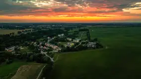 Zachód słońca na wschodnich obrzeżach Kętrzyna, sierpień 2023 r. - zdjęcie 32