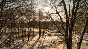 Dziewiszewo i jezioro Dziewiszewskie z lotu ptaka, styczeń 2024 r. - zdjęcie 21